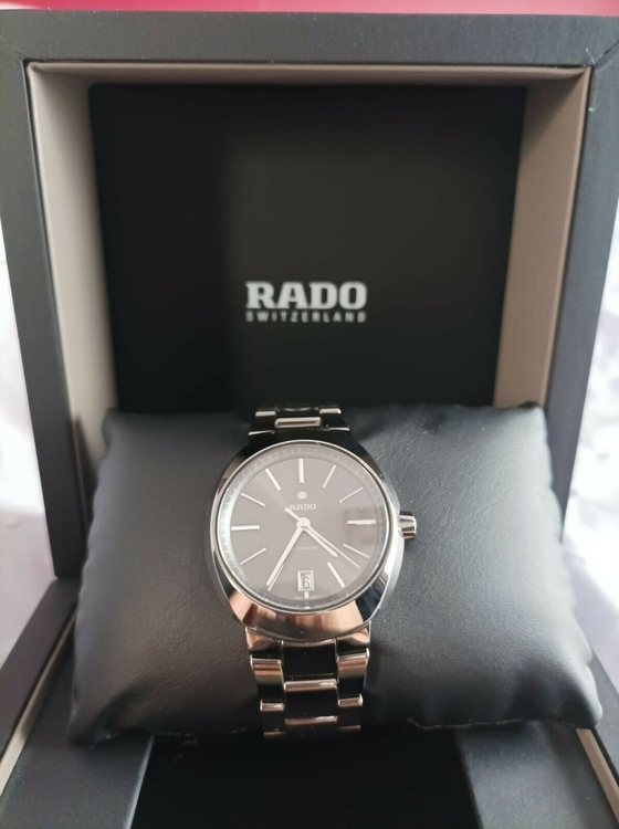 Image 1 -  GENUINE RADO D-STAR SWISS GUNMETAL CERAMIC TITANIUM CASE DATE QUARTZ WATCH 38MM