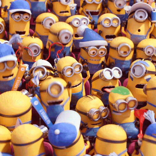 Los minions de fiesta | Minion gif, Minion movie, Minions friends