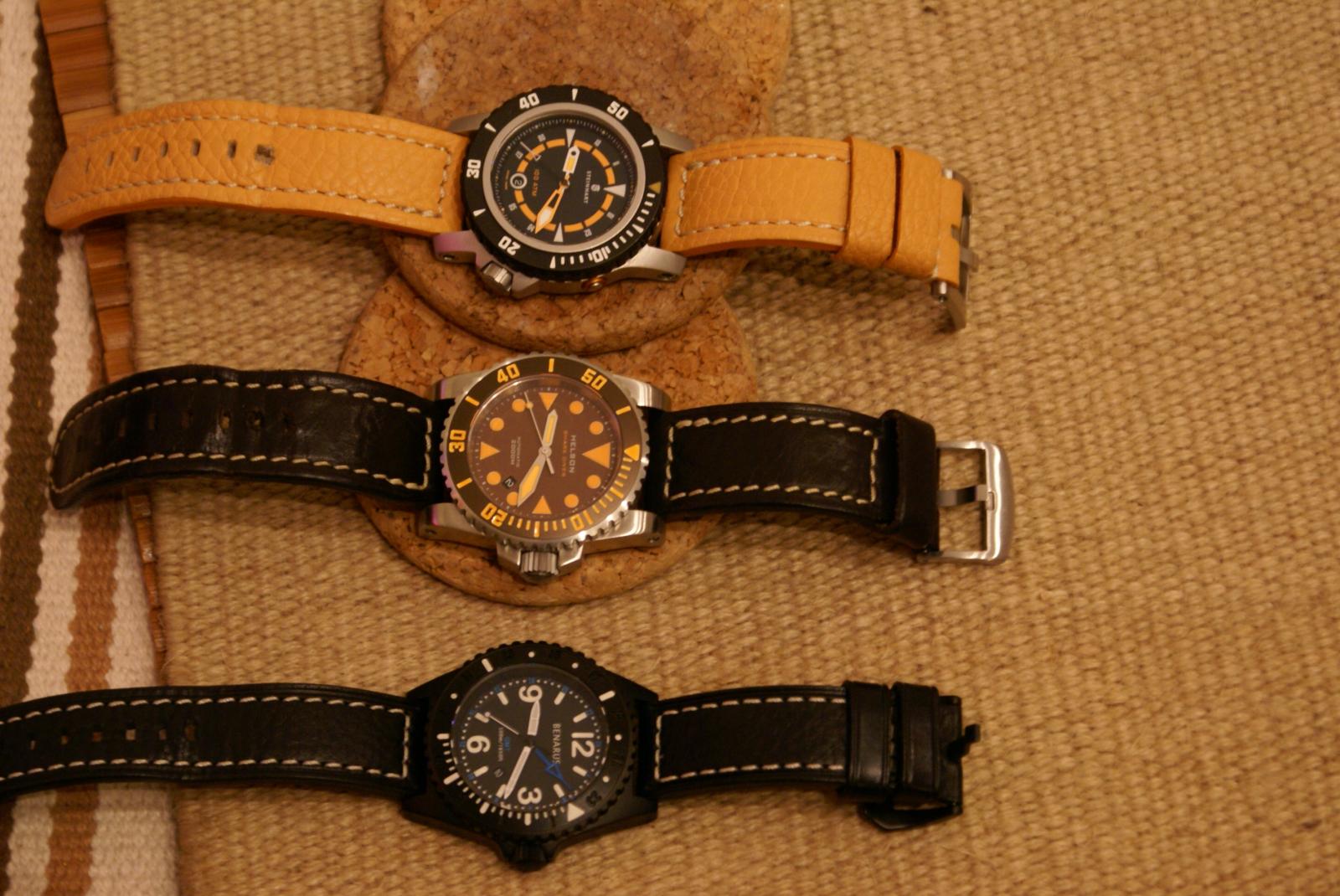 Helson Sharkdiver vs. Steinhart Troton 1000 vs. Benarus WD