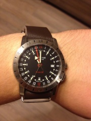 Glycine Ariman Base 22 @ NATO Leather Coffee