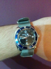 Blue bezel