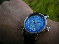 L/K" silver enamel cloisonne guilloche dial