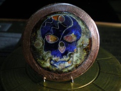 Czaszka - enamel cloisonne dial watch