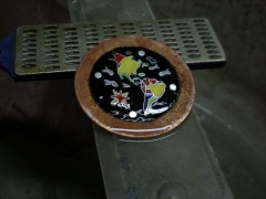 Enamel cloisonne watch dial