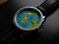 Mapa enamel cloisonne watch dial
