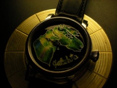 Horse emaille cloisonné zifferblatt