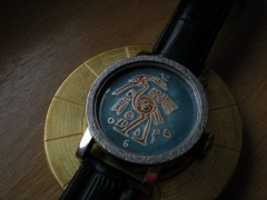 Aztecka emaille cloisonné zifferblatt