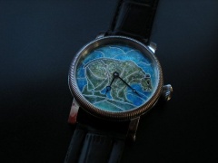 Bear enamel cloisonne watch dial