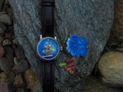 Santa Maria - porcelanowa tarcza na srebrze.