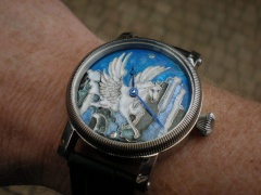 "Pegaz" hand enamel cloisonne dial. ( L/K )