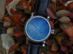 "Meduza" tarcza trawiona kwasem i barwiona w piecu ( 1200 C )