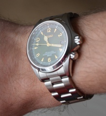 Seiko SARB017 na bransolecie dedykowanej do Rolexa Explorera