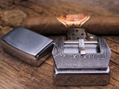 Klamra pre-v (stainless damascus steel)