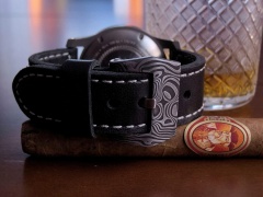 Klamra 24mm z damastu nierdzewnego