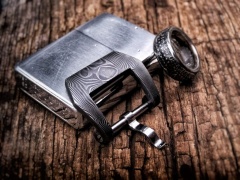 Klamra z damastu nierdzewnego 22mm