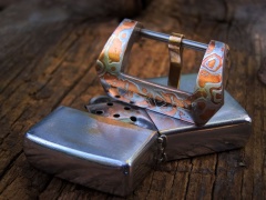 Klamra z mokume gane 26mm