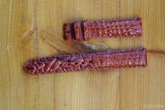 18mm brązowy krokodyl