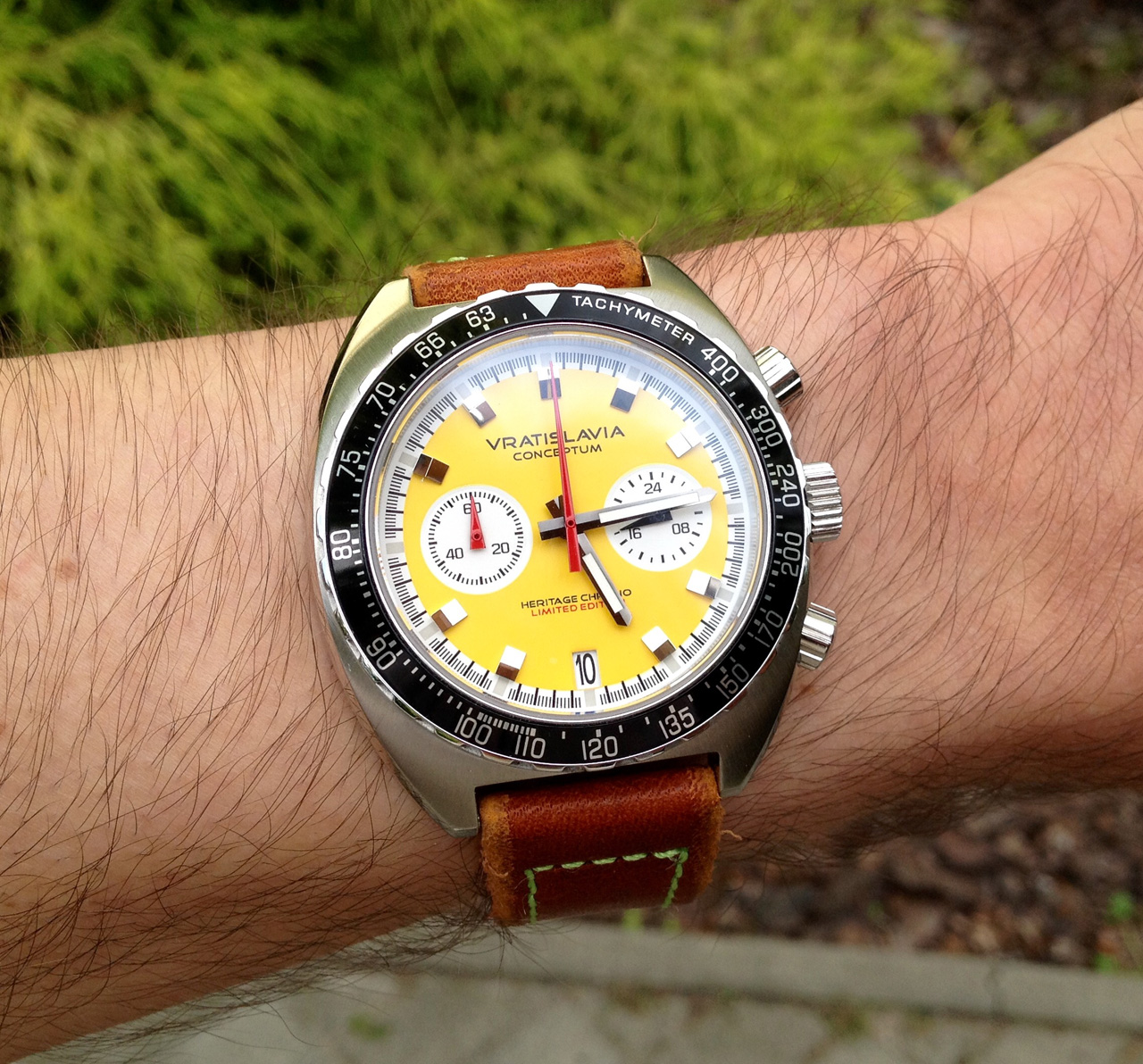 Vratislavia Conceptum Heritage Chrono mk2 yellow dial