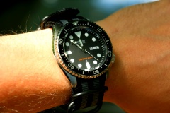 SKX Nato black grey  PVD