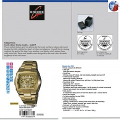 Casio G 011GD 2007 created By ONZ