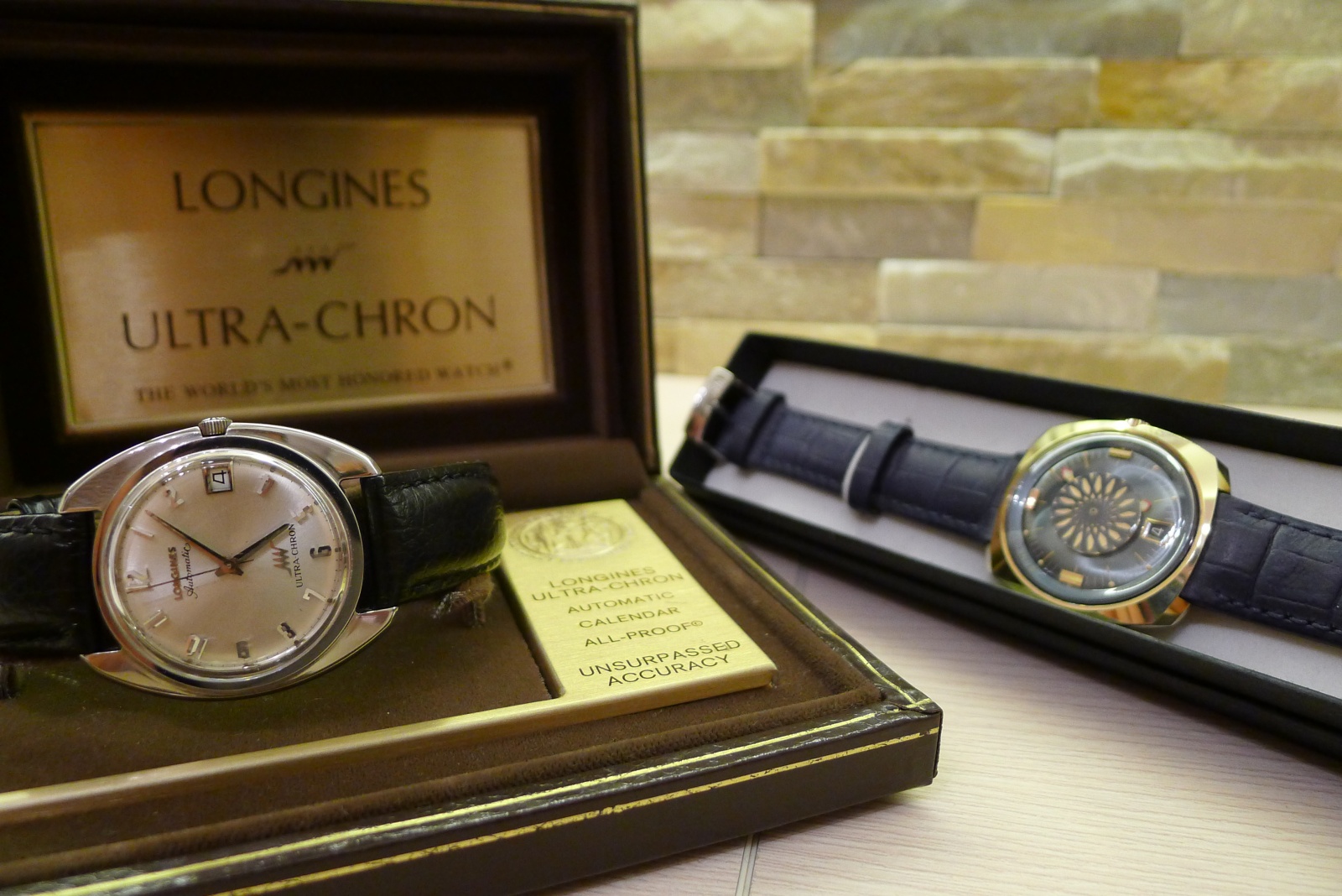 Longines Ultra-Chron + Ernest Borel Cocktail Watch