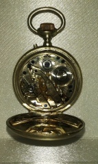 zegarek kieszonkowy antyczny XVIIIw  zloto + srebro na chodzie