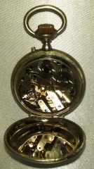 zegarek kieszonkowy antyczny XVIIIw  zloto + srebro na chodzie